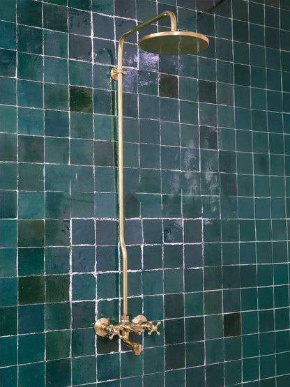 Unlacquered brass faucet