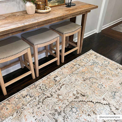 Vintage Washable Flat Pile Rug - Stylish Durable Standon Collection