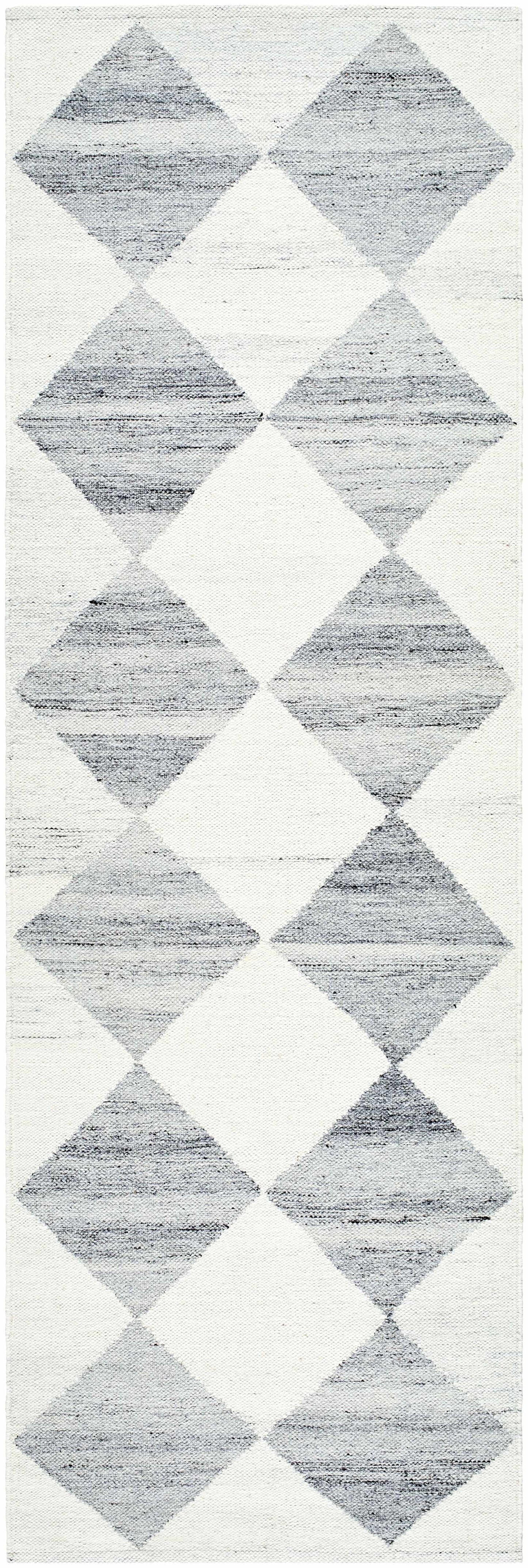 Light Gray Diamond Area Rug - Modern Home Decor by Vivir x Livabliss