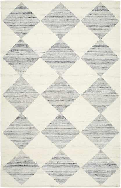 Light Gray Diamond Area Rug - Modern Home Decor by Vivir x Livabliss