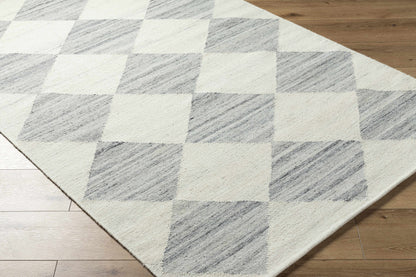 Light Gray Diamond Area Rug - Modern Home Decor by Vivir x Livabliss