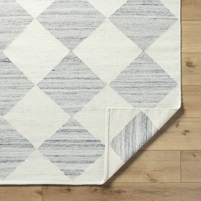 Light Gray Diamond Area Rug - Modern Home Decor by Vivir x Livabliss