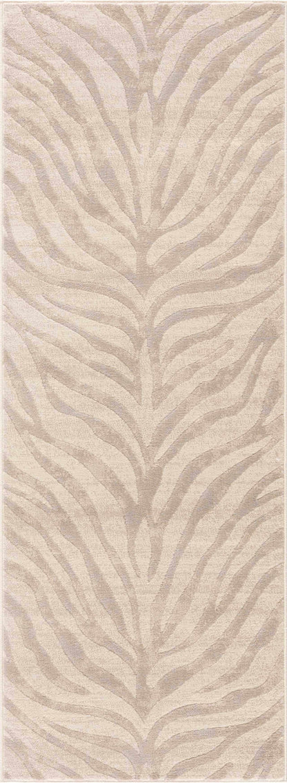 Contemporary zebra rug