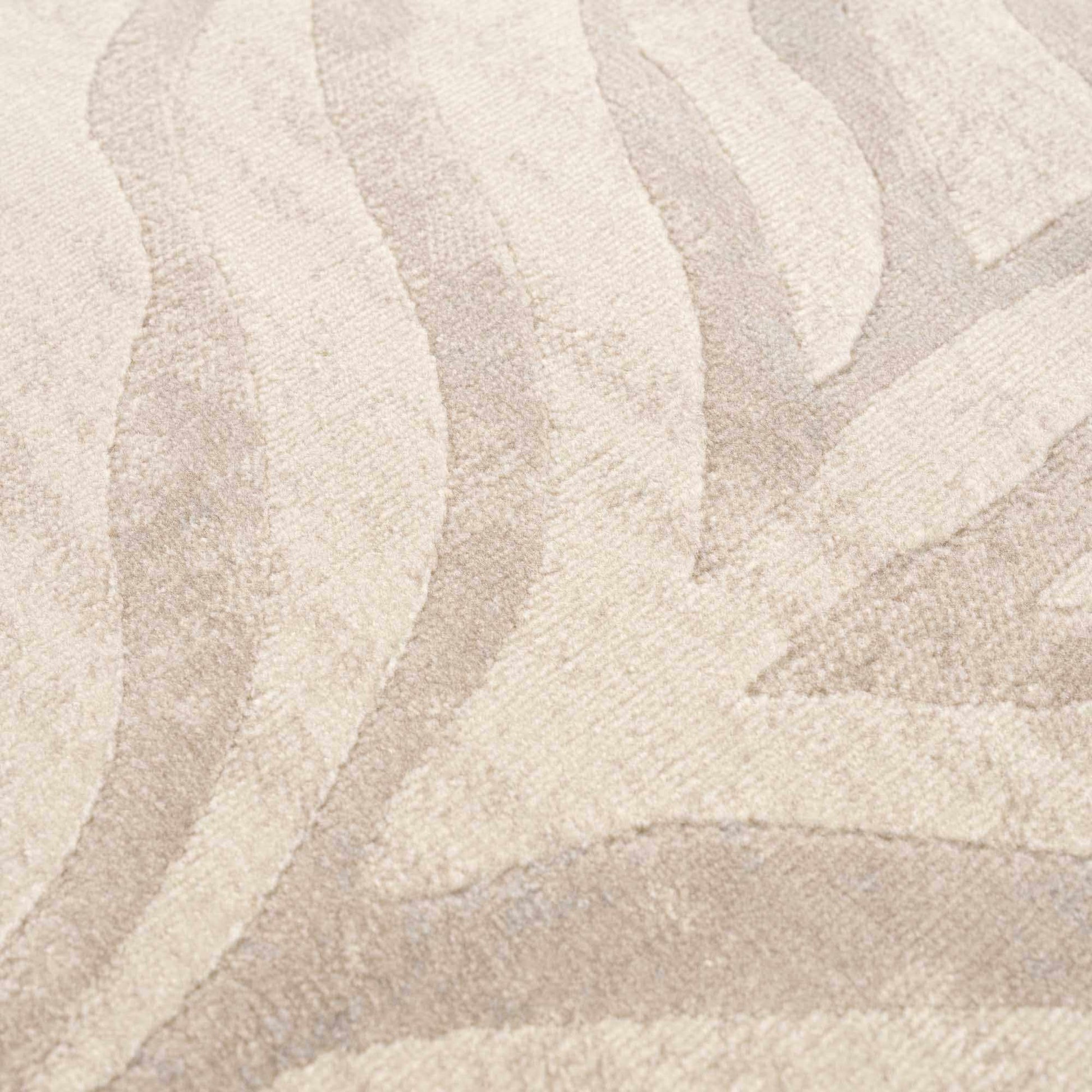 Beige patterned rug