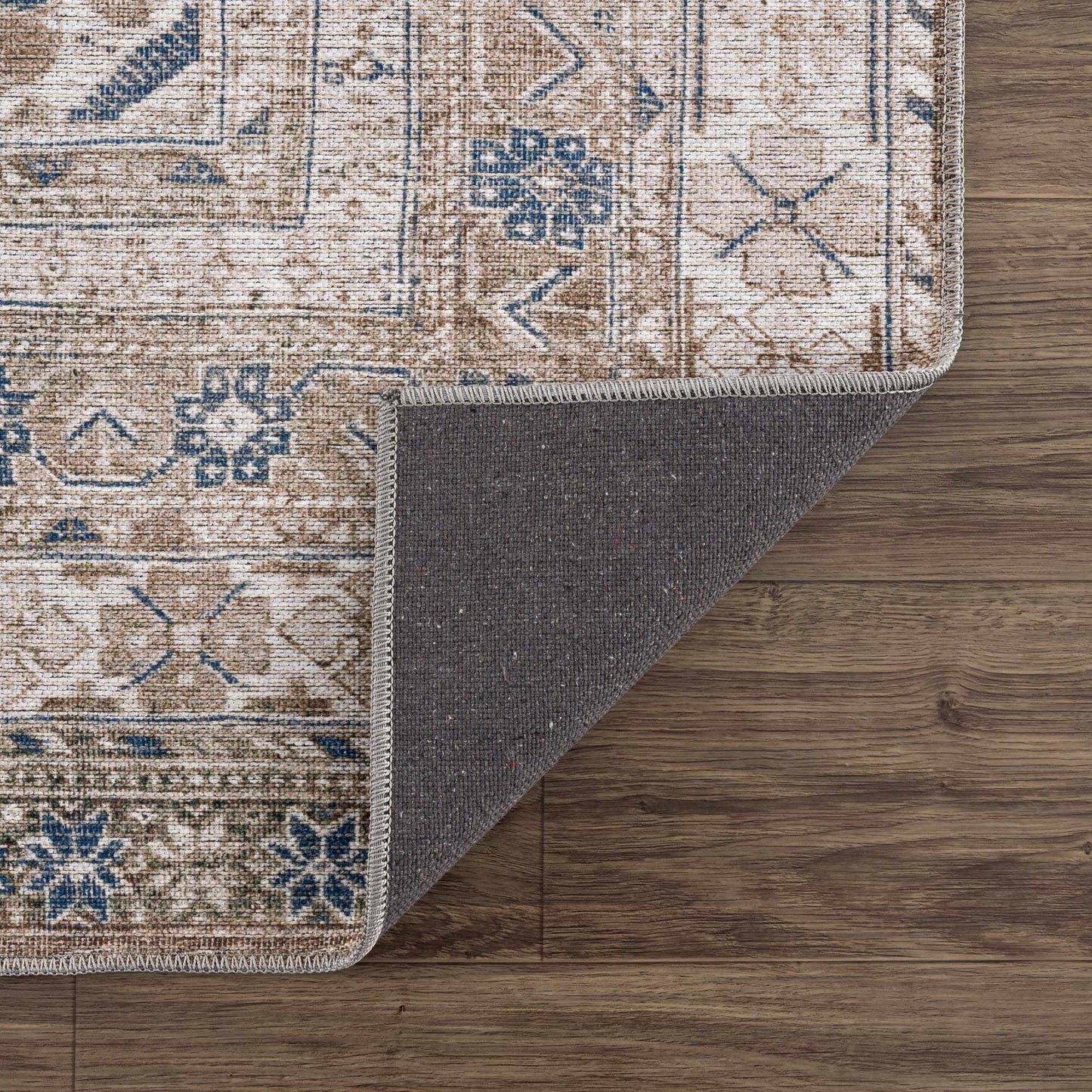 Washable Flat Pile Rug - Soft Durable Easy to Clean