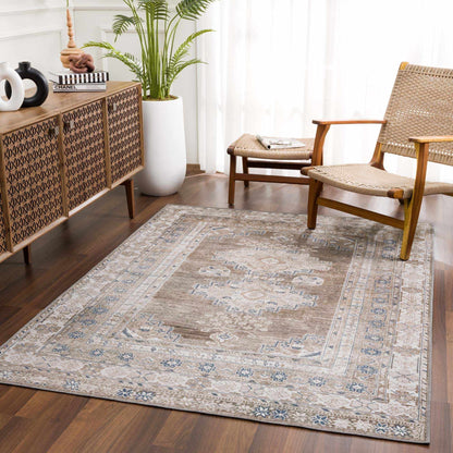 Washable Flat Pile Rug - Soft Durable Easy to Clean