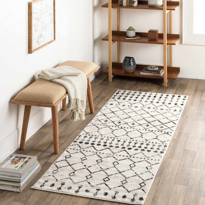 Scandinavian Moroccan Trellis Area Rug - Stylish Geometric Design for Modern Homes