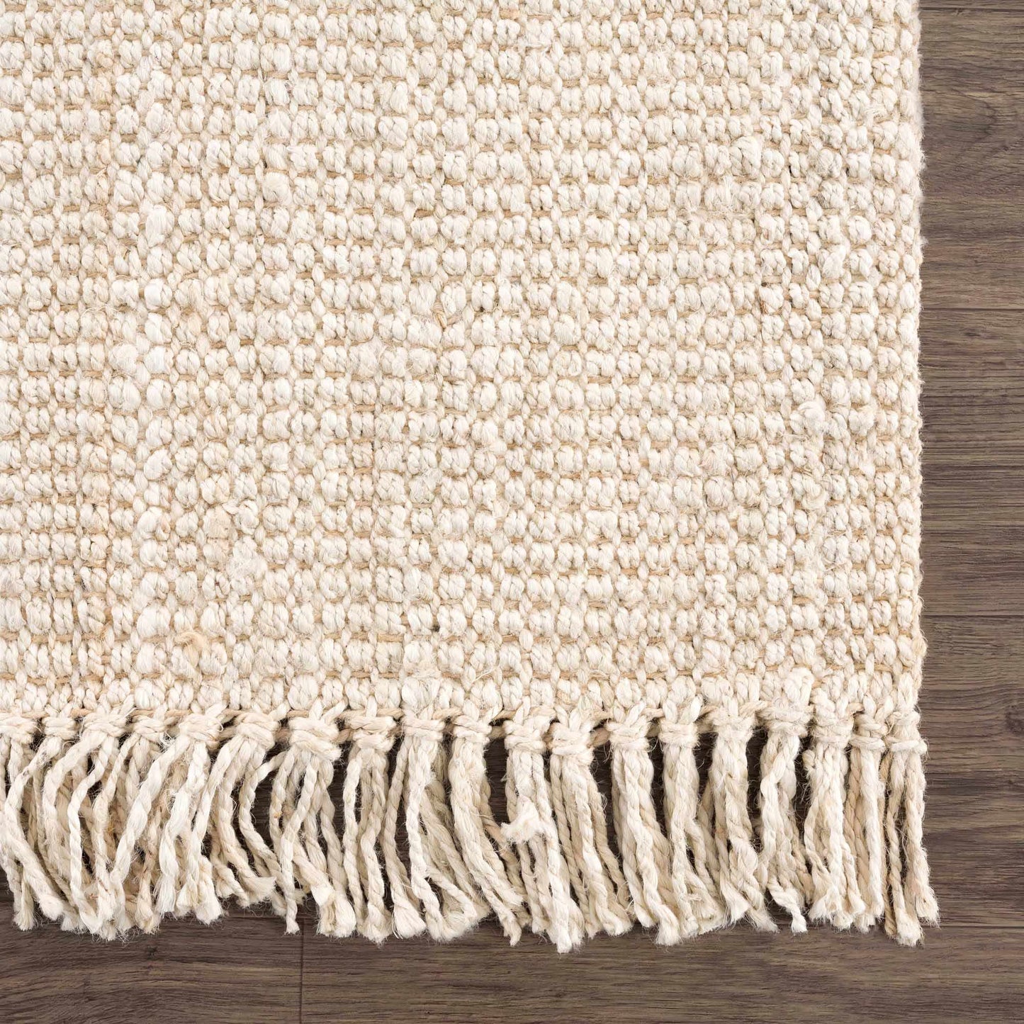 Bleached Jute Area Rug - Eco-Friendly Stylish Home Decor