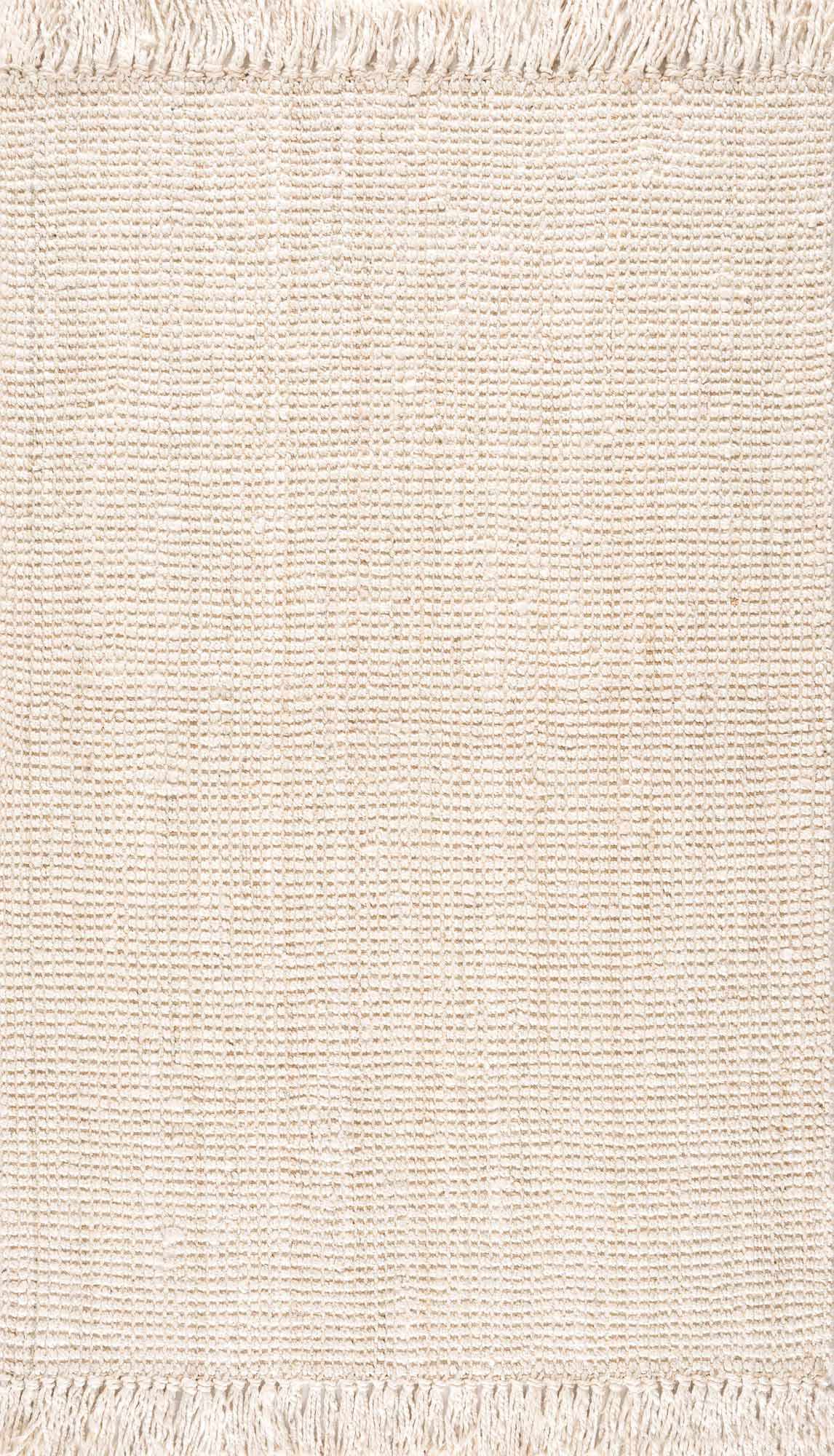 Bleached Jute Area Rug - Eco-Friendly Stylish Home Decor