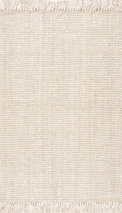 Bleached Jute Area Rug - Eco-Friendly Stylish Home Decor