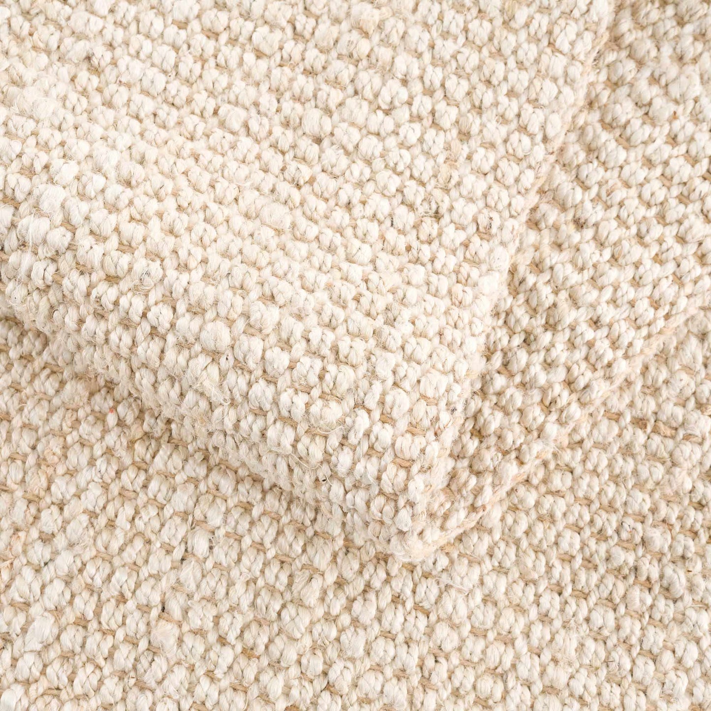 Bleached Jute Area Rug - Eco-Friendly Stylish Home Decor