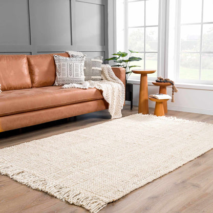 Bleached Jute Area Rug - Eco-Friendly Stylish Home Decor