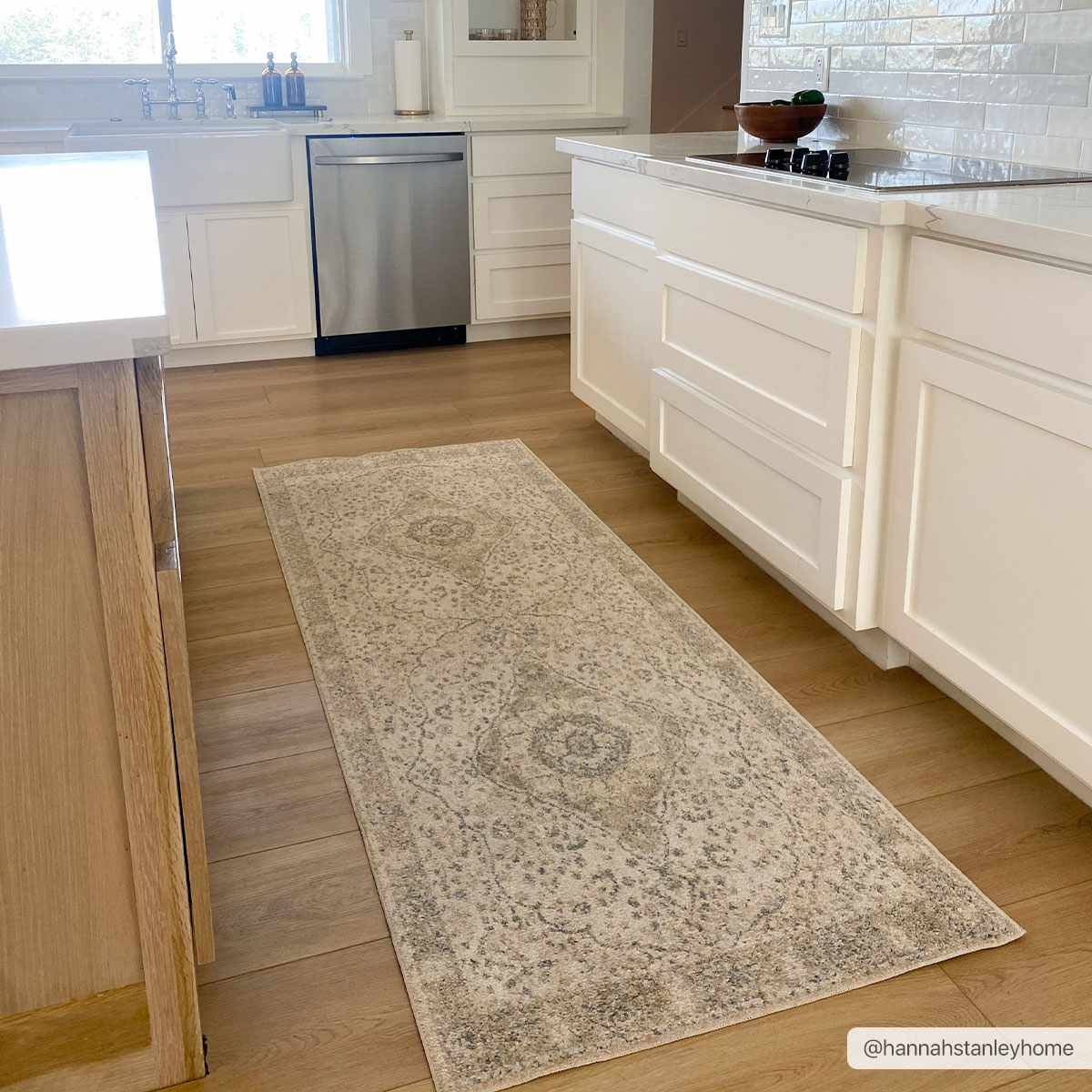Washable Flat Pile Area Rug - Soft Durable Modern Design