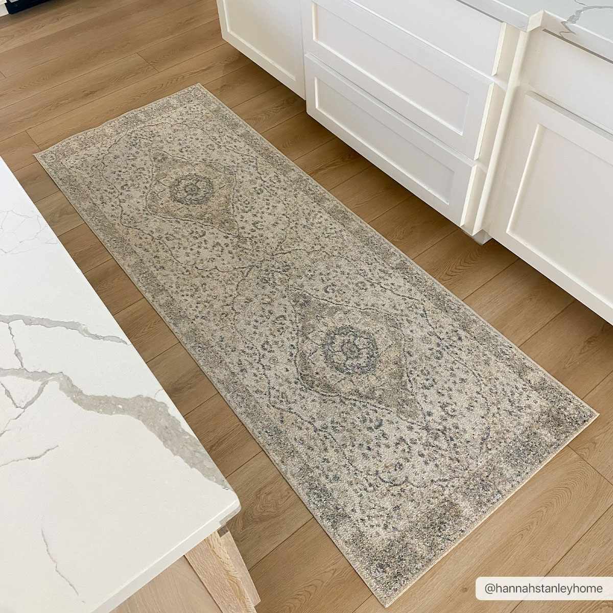 Washable Flat Pile Area Rug - Soft Durable Modern Design