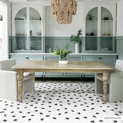 Plush Black and White Dotted Area Rug - Cozy Home Décor Accent