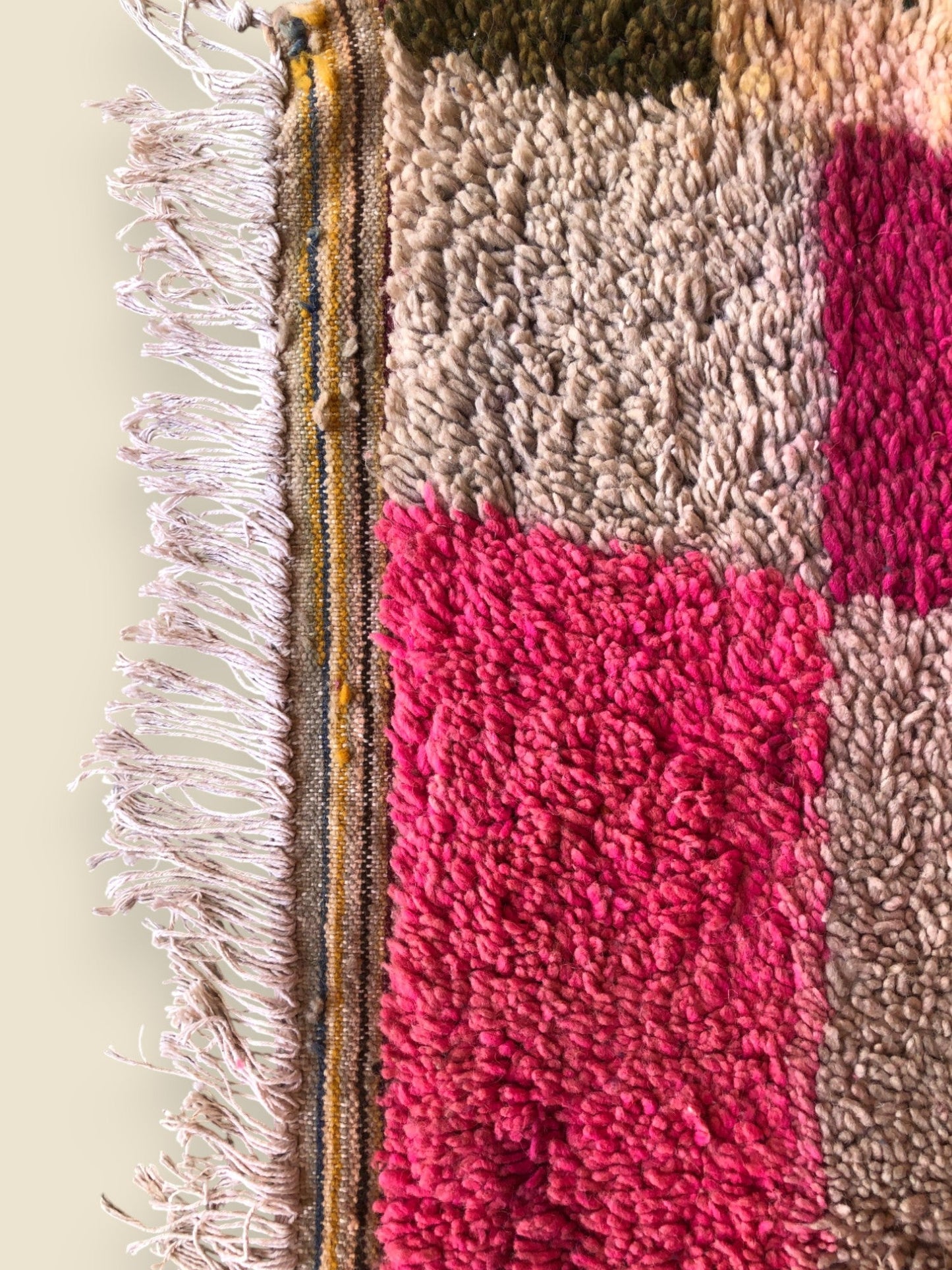 Tassadit Wool Rug - Moroccan Abstract Floor Decor