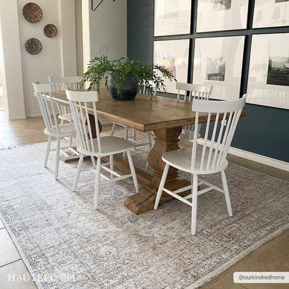 Washable Cream Area Rug - Soft Stylish Home Decor