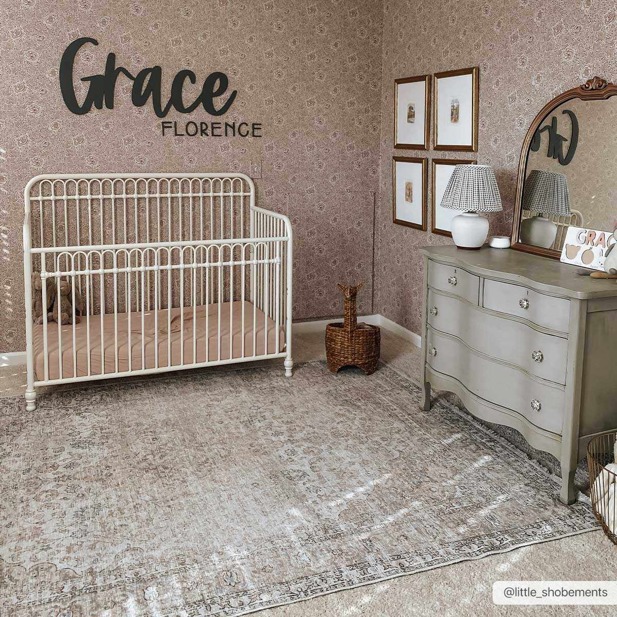 Washable Cream Area Rug - Soft Stylish Home Decor