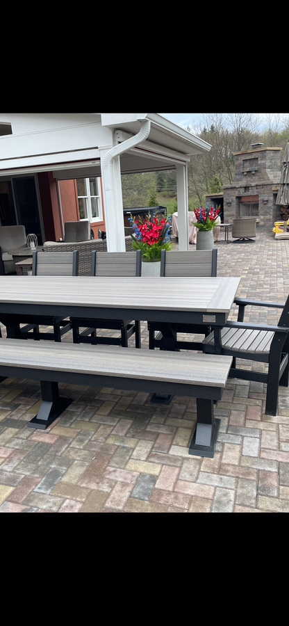 Outdoor Canyon Dining Chair HDPE All Weather Durable Outdoor Patio Seating For Year Round Comfort