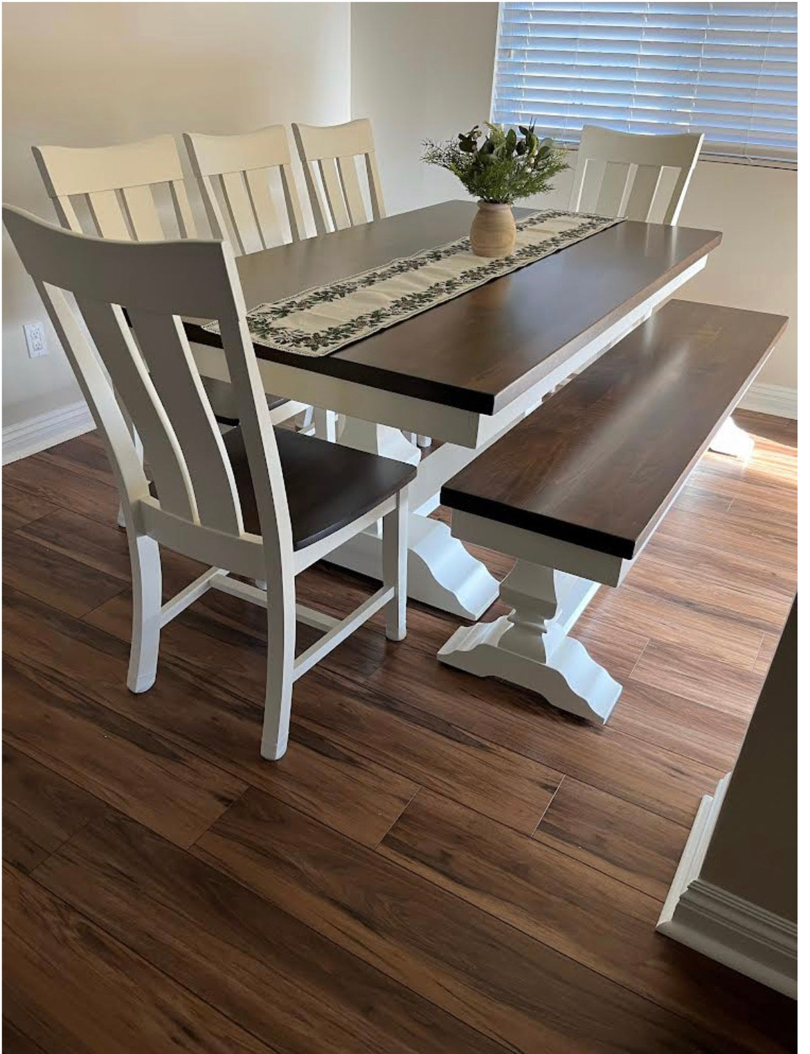 Herringbone Bench For Matching Herringbone Table Set At 18 Inch Standard Height