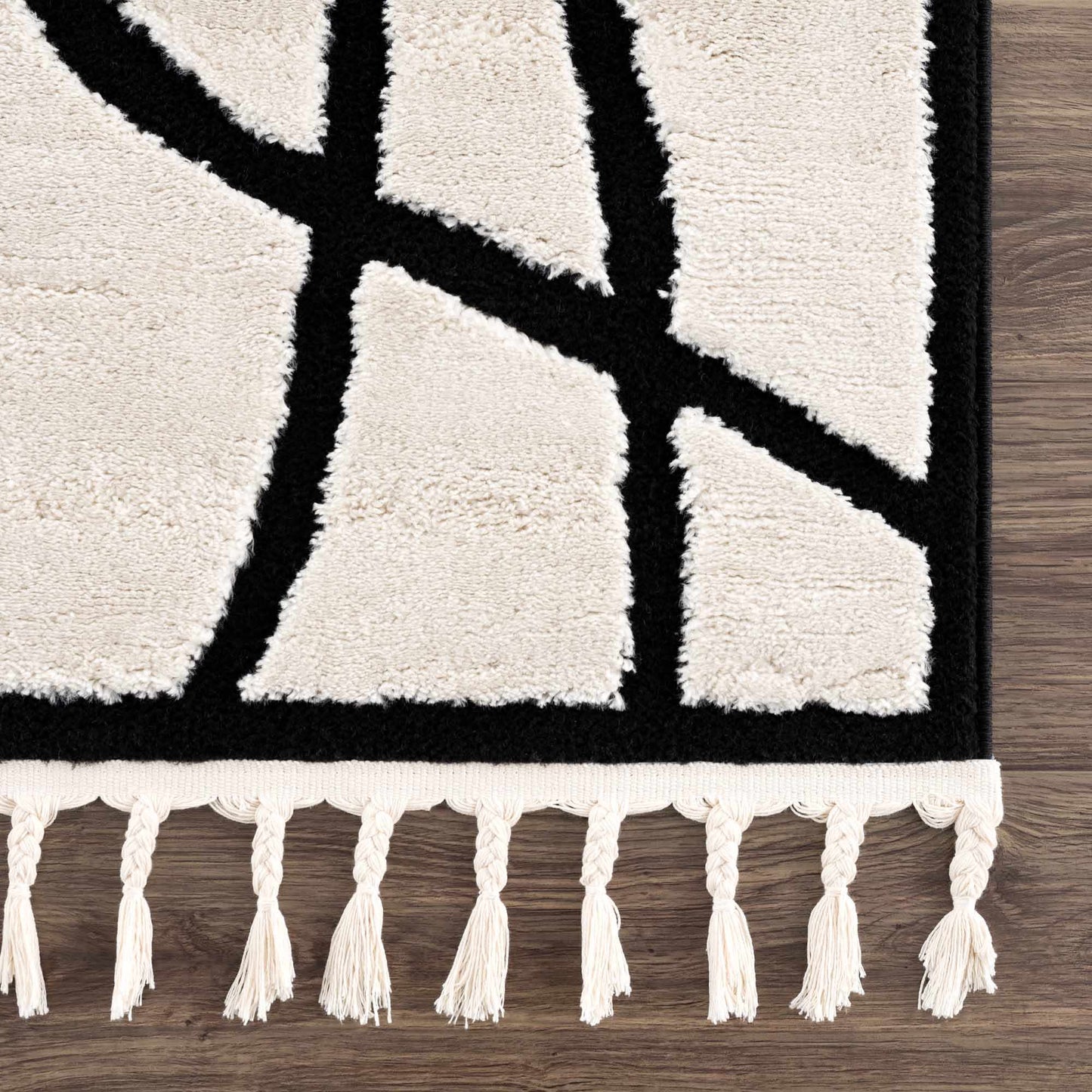Geometric Area Rug - Azana Black White Modern Home Décor