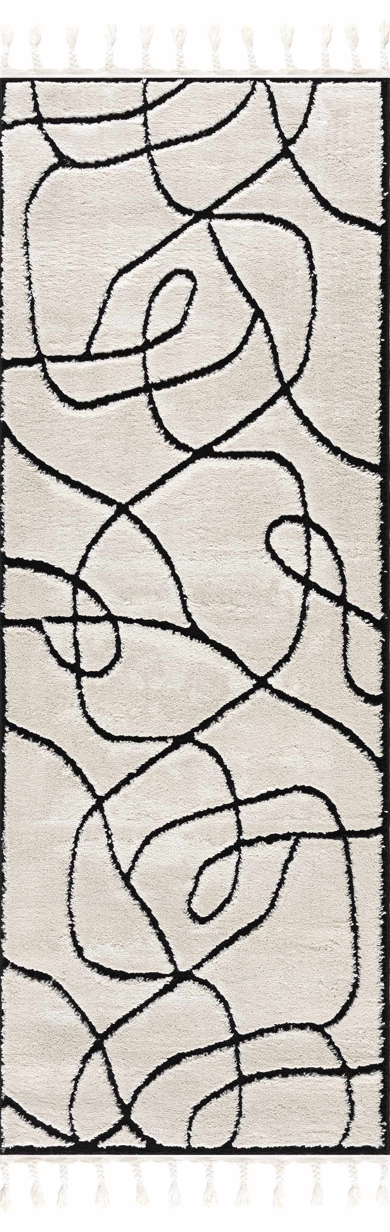Geometric Area Rug - Azana Black White Modern Home Décor