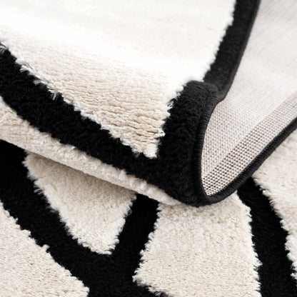 Geometric Area Rug - Azana Black White Modern Home Décor