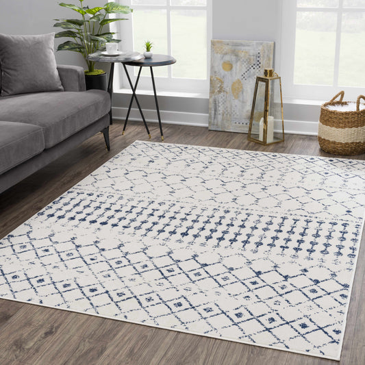 Modern Area Rug - Tigrican Blue 2332 Stylish Soft Durable Home Decor