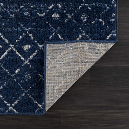 Tigrican Navy Area Rug - Elegant Modern Home Décor Rug