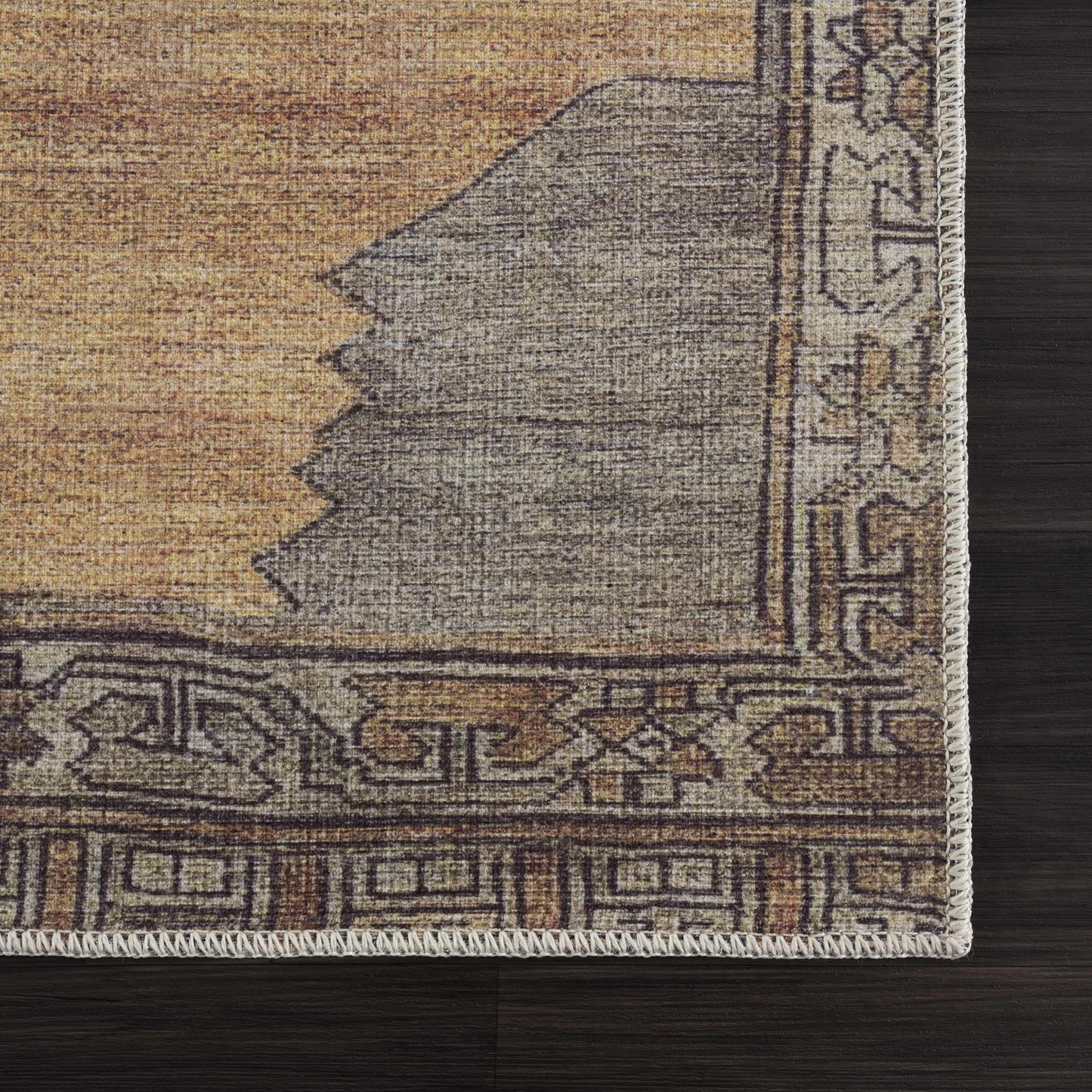 Medinah Washable Area Rug - Soft Durable Stylish Floor Covering