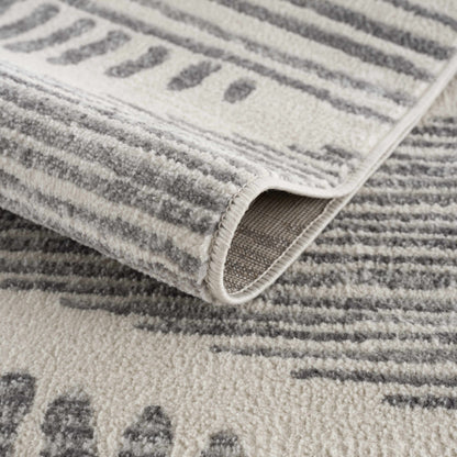 Ivory Tigris Area Rug - Elegant Modern Design for Contemporary Spaces