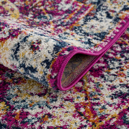 Burgundy Area Rug - Colorful Living Room  Bedroom Décor