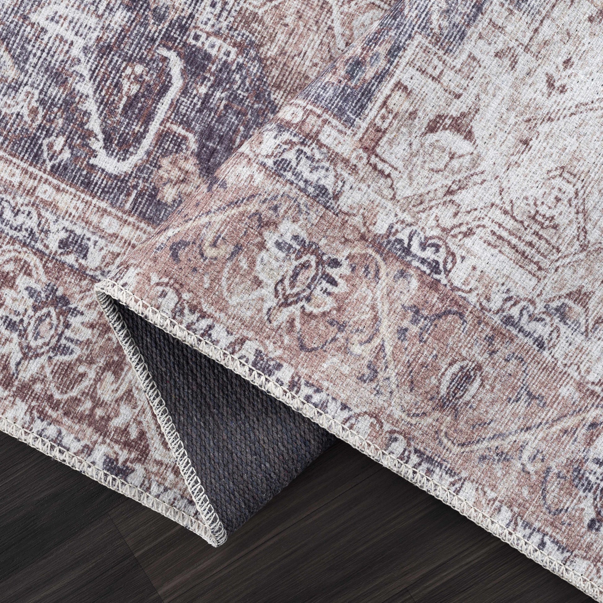 Soft beige floor rug