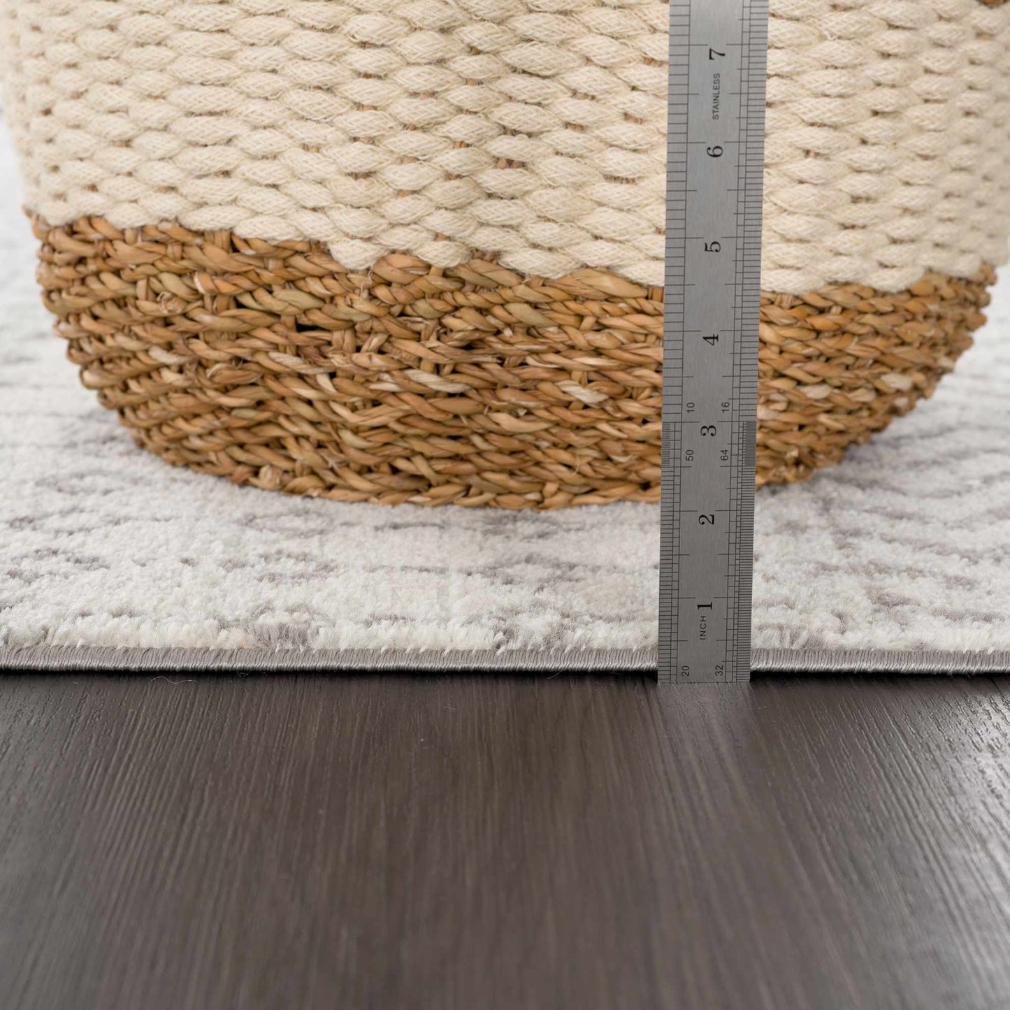 Gray Area Rug - Modern Cozy Living Room Decor