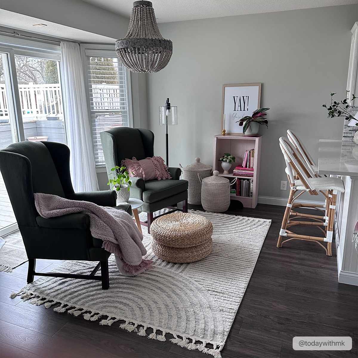 3D Rainbow Tassel Area Rug - Vibrant Home Decor