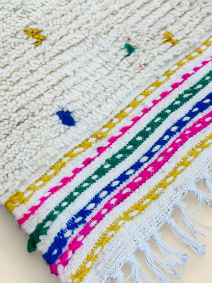Handwoven Moroccan tribal rug