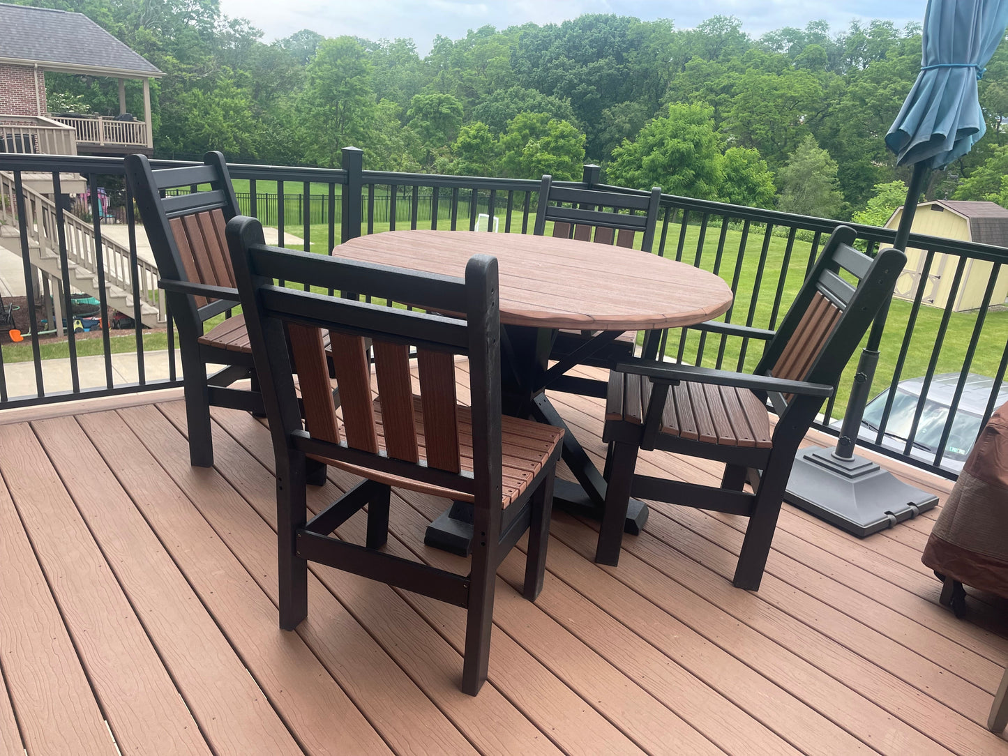 Outdoor Dining Chair Standard Canyon All Weather HDPE Lumber