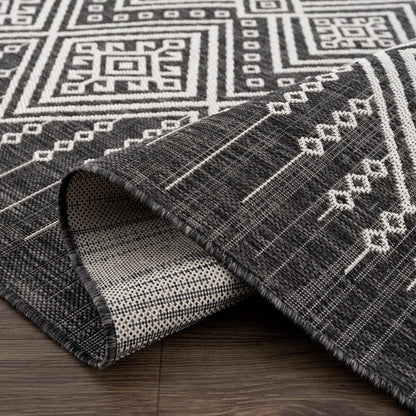 Frankville Performance Rug - Black and White All-Over Design for Stylish Interiors