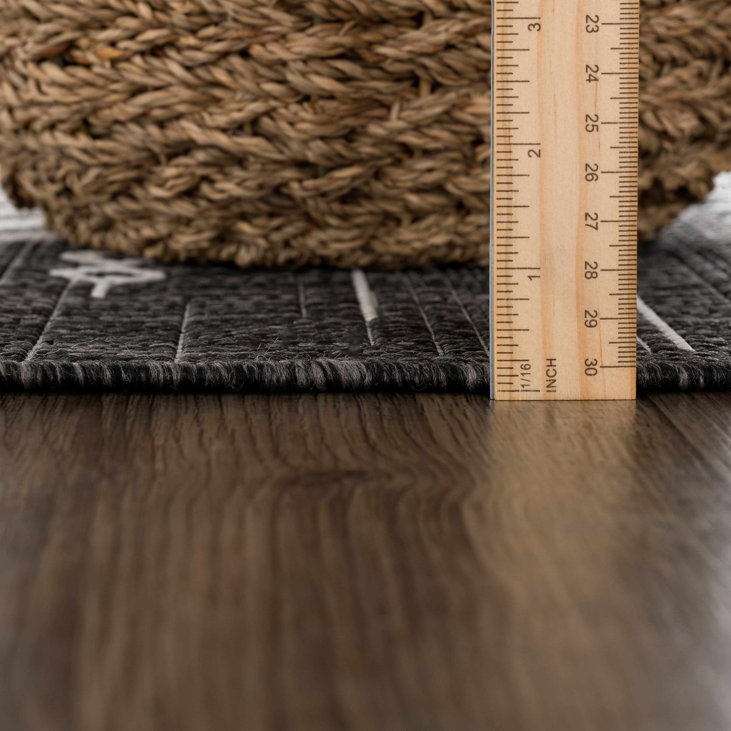 Frankville Performance Rug - Black and White All-Over Design for Stylish Interiors