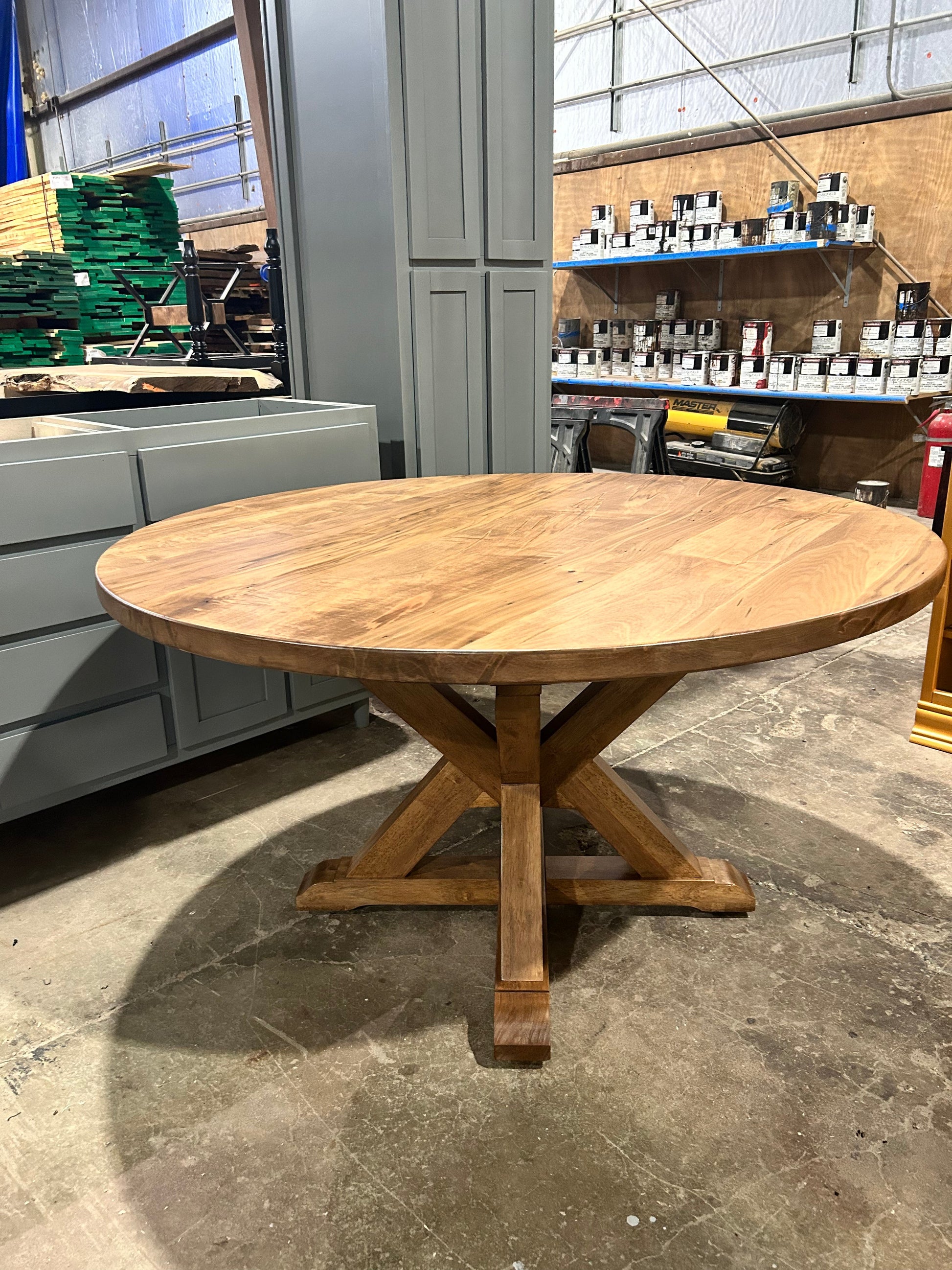 Oak finish table