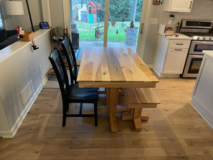 Solid Wood Dining Table Terresa Style Custom Made In Maple Or Oak