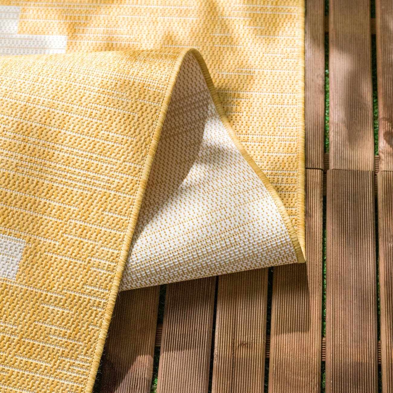 Yellow Outdoor Rug - Djugun Collection for Stylish Patios