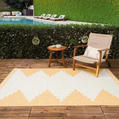 Yellow Outdoor Rug - Djugun Collection for Stylish Patios
