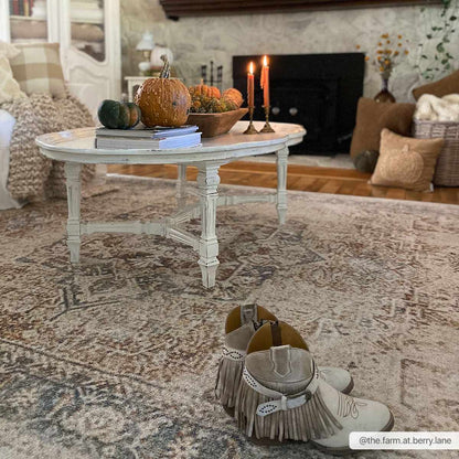 Heritage Washable Area Rug - Classic Flat Pile Design for Easy Care
