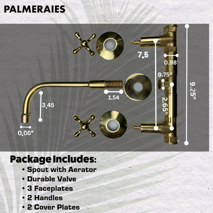 Wall Mount Bathroom Faucets - Antique Brass Bathroom Faucets