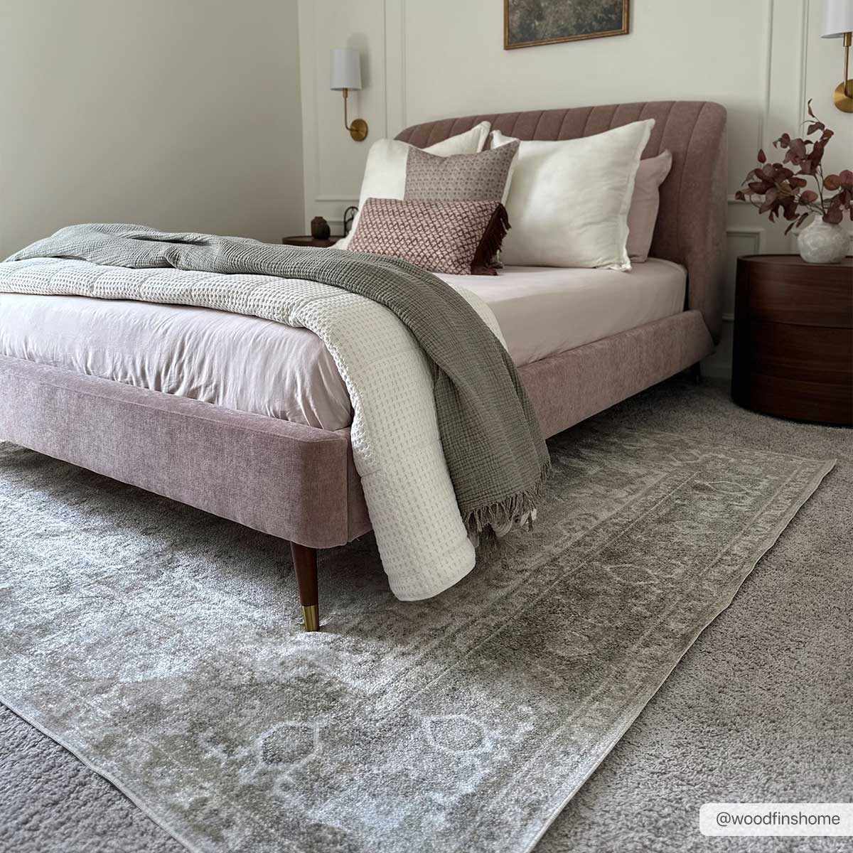 Gael Design Washable Flat Pile Rug - Stylish Modern Home Decor