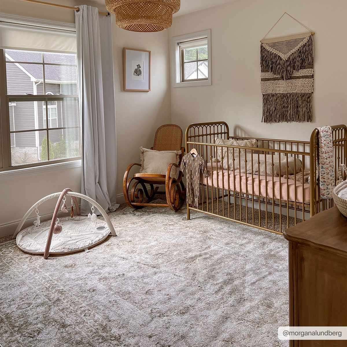 Gael Design Washable Flat Pile Rug - Stylish Modern Home Decor