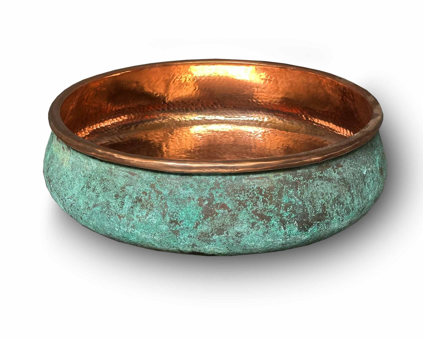 Green patina sink