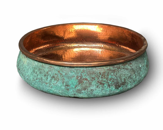 Green patina sink