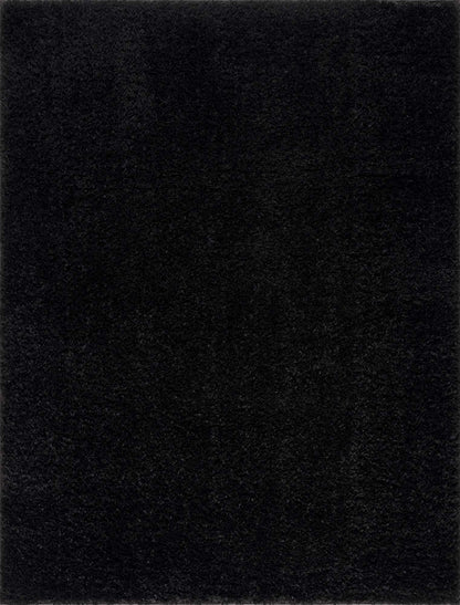 Washable Black Shag Rug - Cozy Home Decor Accent